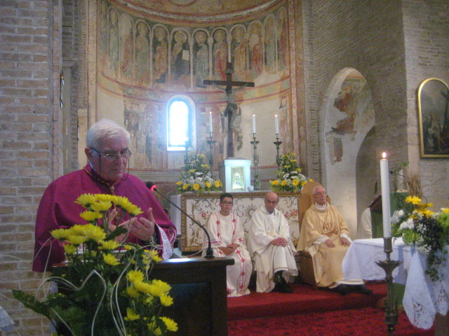 L'intervento di Monsignor Giancarlo Stival, parroco di S.Maria in Sylvis di Sesto al Reghena